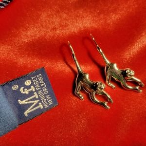 Mignon Faget Dangle Monkey Earrings